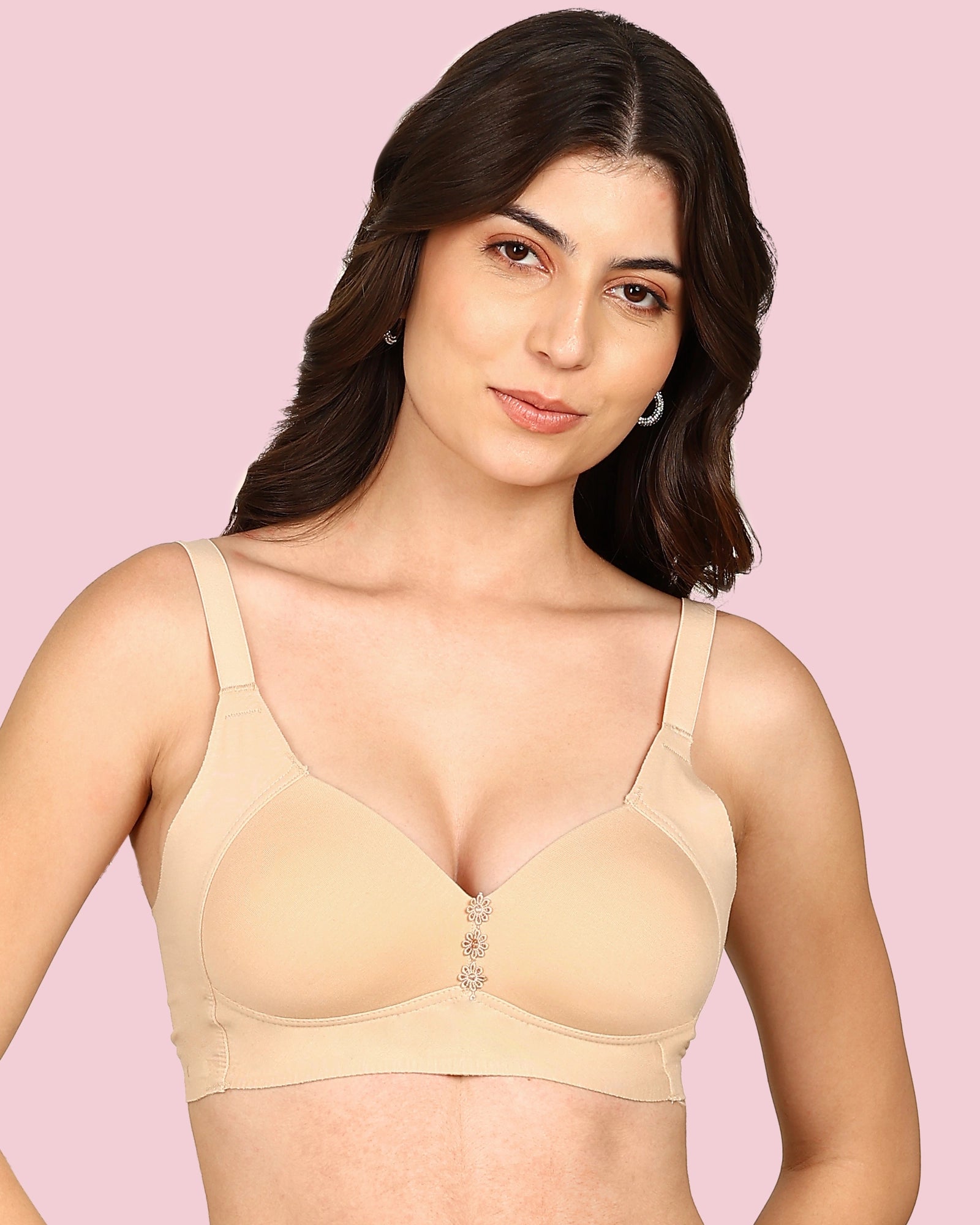 Komli Lightly Padded Cotton Bonded Seamless Minimiser (KB-9203-SKIN)