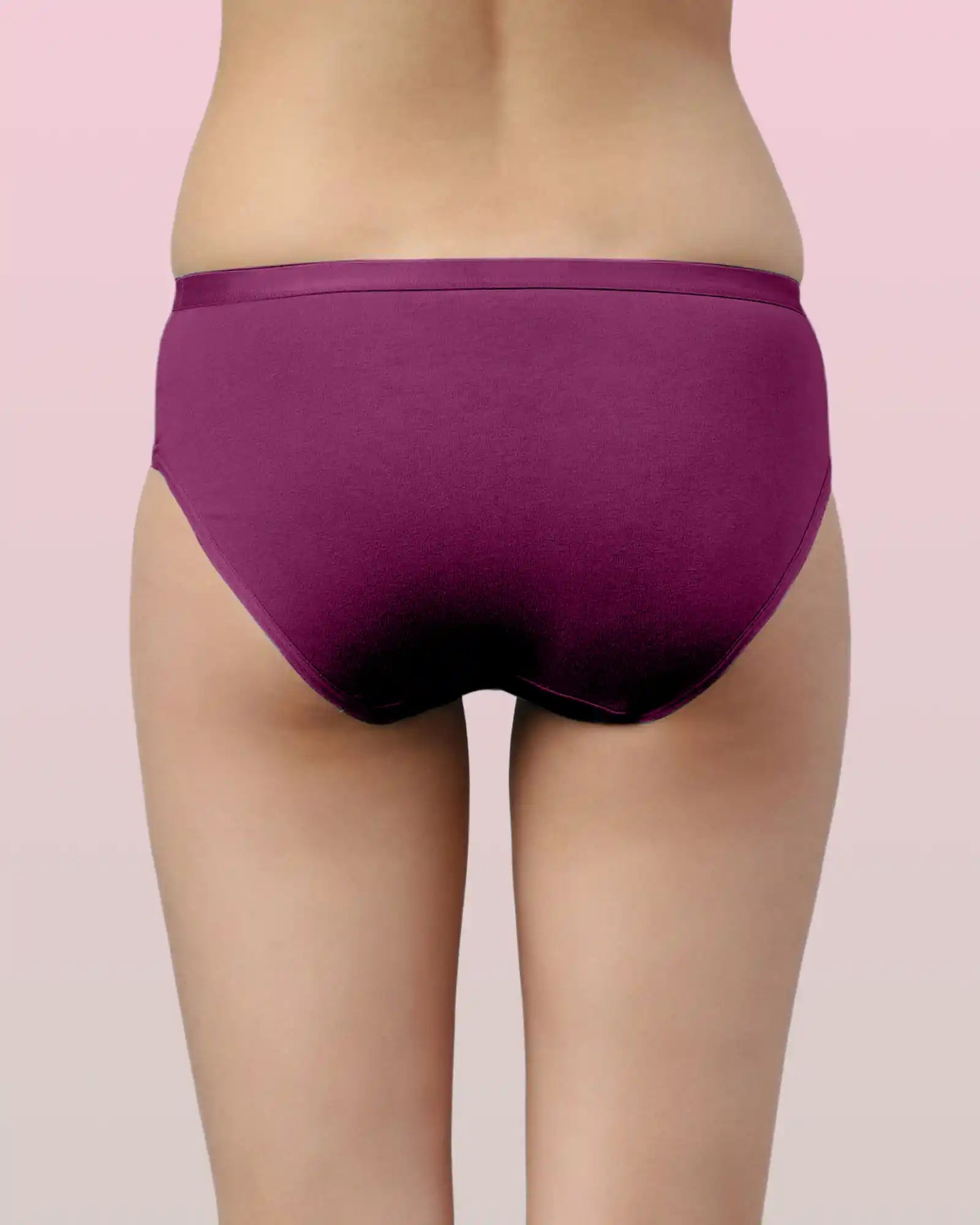 Komli High Coverage Cotton Spandex Hipster Panty with Stay-Fresh Treatment (Pack of 3)