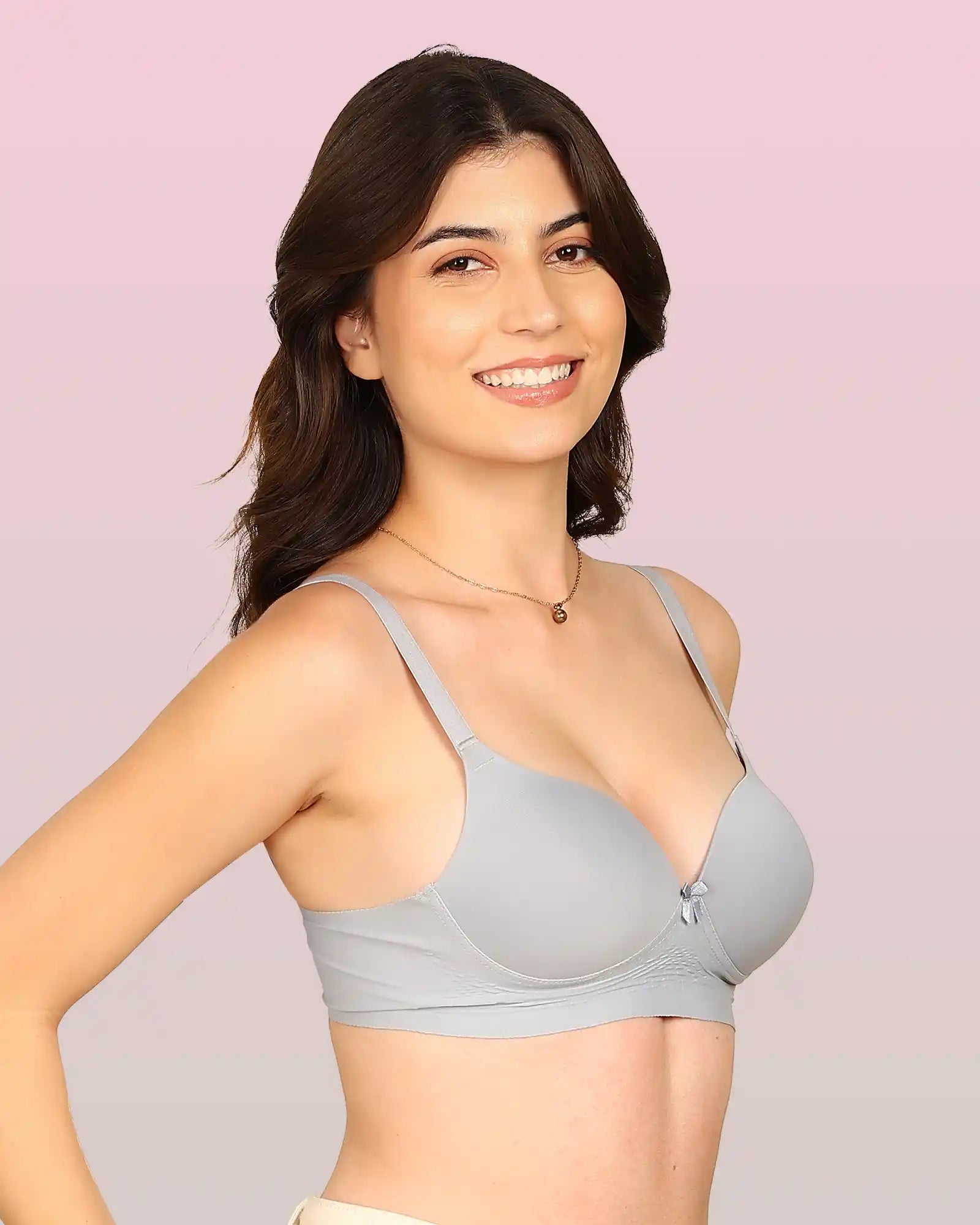 Komli Bonded Polyamide Push-Up 3/4 Coverage Maximiser Bra (Level 2 Padding) (KB-5107) (Pack of 2)