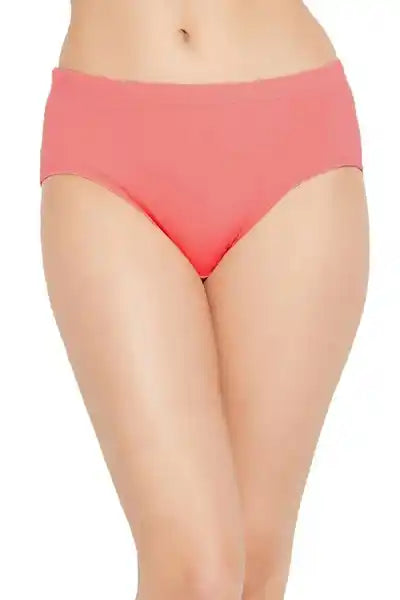 Komli Cotton Classic Antimicrobial Hipster Panty Soft, Breathable & Stain-Resistant Everyday Comfort (Pack of 3)